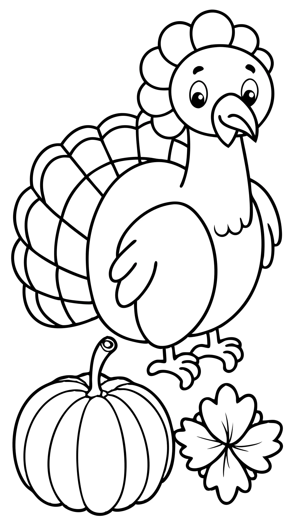 páginas para colorear de pavo imprimible pdf